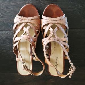 Kelly and Katie cork side wedges